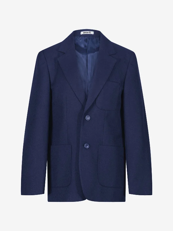 Fashion And Simplicity Zeco Boys School Eco-Blazer in Blue