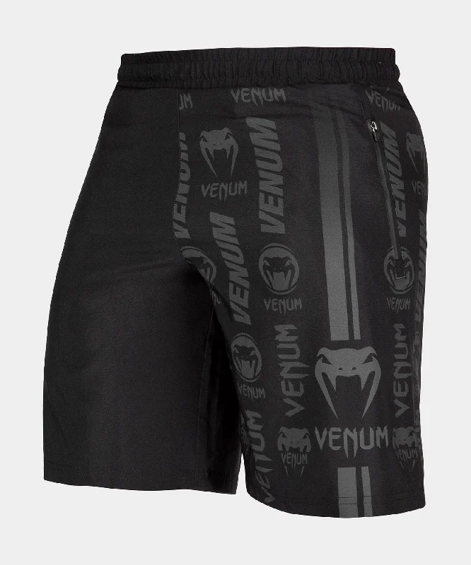 Venum Logos Training Shorts - Black/Black