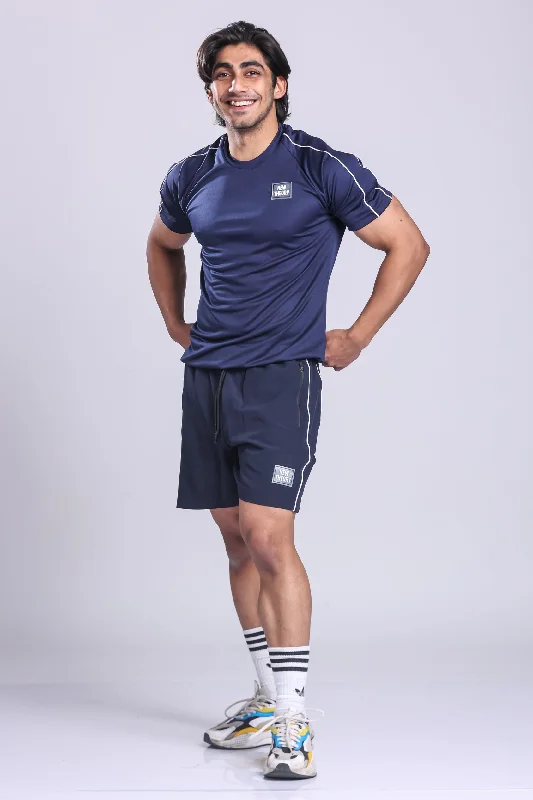 Essential Performance T-shirt & Shorts Set- Navy