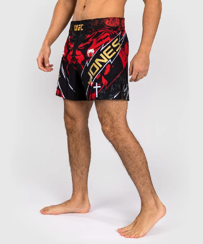 UFC Unrivaled by Venum Jon Jones Unisex Short Fit Fight Short - Red