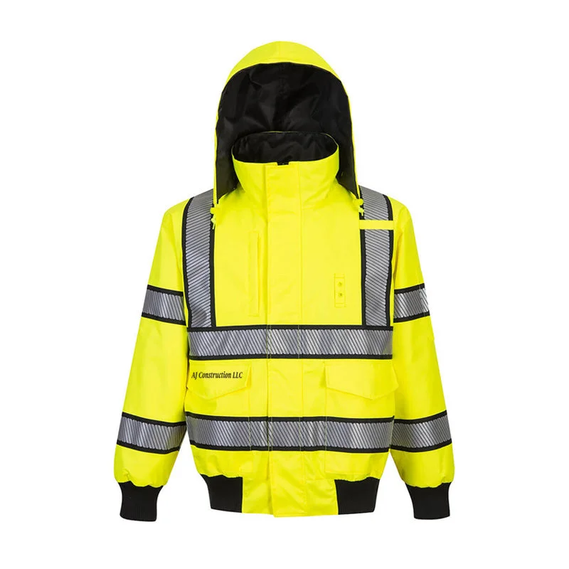 Portwest Hi-Vis Reversible Bomber Jacket, Yellow/Black