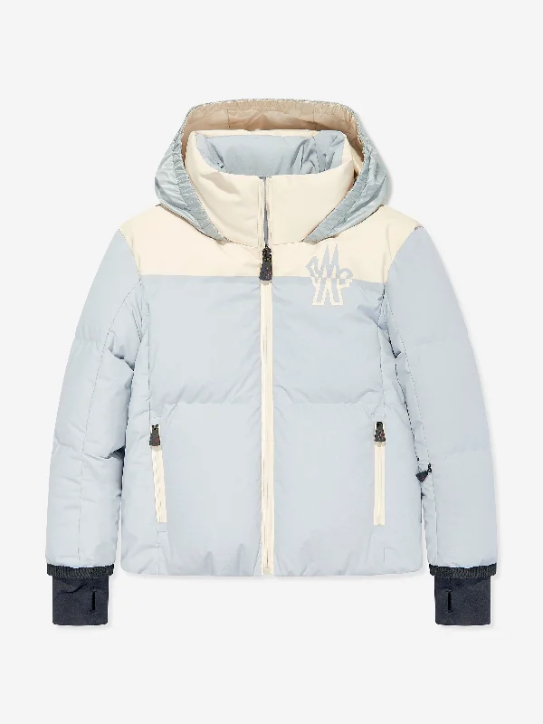New Products Moncler Enfant Girls Grenoble Down Padded Stennes Jacket in Blue