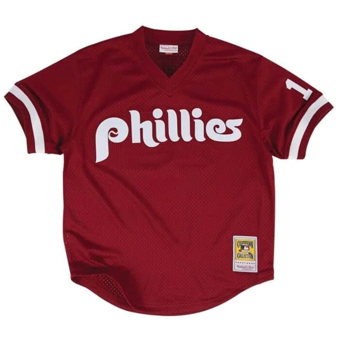 Authentic John Kruk Philadelphia Phillies MLB 1991 Pullover Jersey