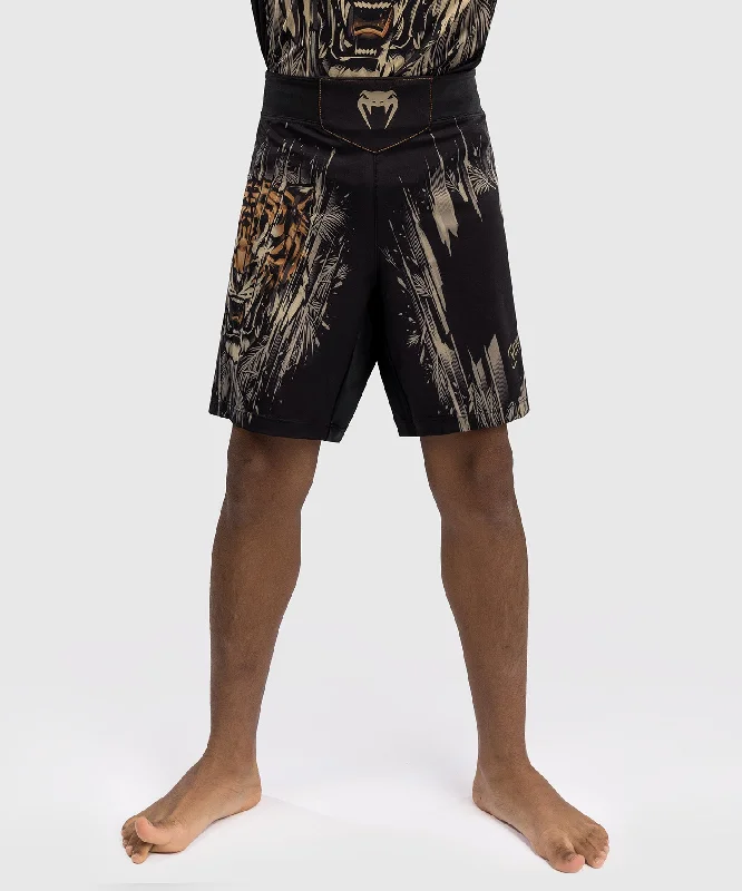 Venum Tiger Kids Fight Shorts - Black/Neon Orange