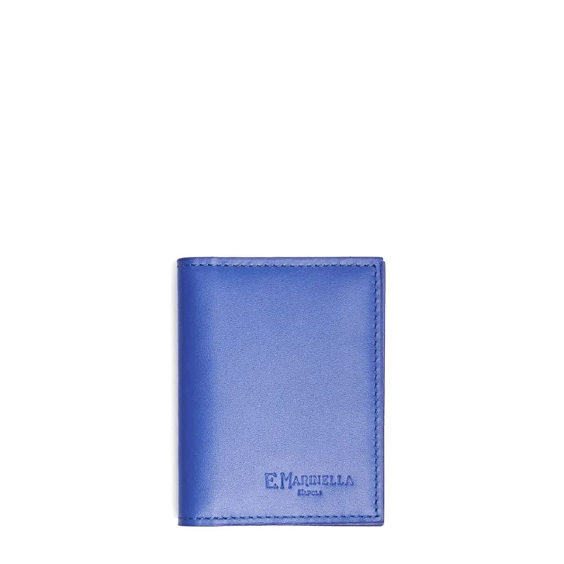 BLUETTE SMOOTH LEATHER FOLDING CARD HOLDER