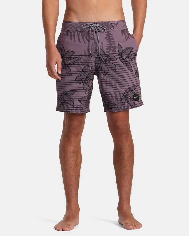 RVCA CURREN BOARDSHORT 18" LAVENDER FLORAL