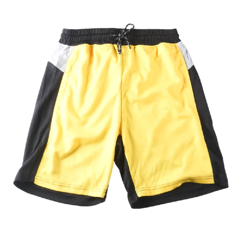 SPARK SWEATSHORTS BLACK YELLOW GREY - 22134