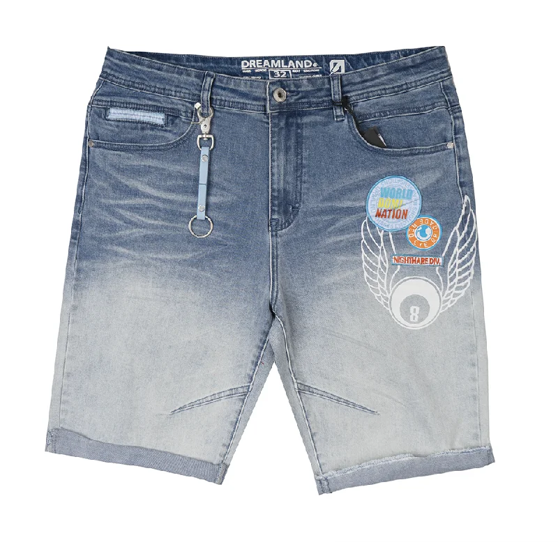 DREAMLAND DENIM SHORTS LT STONE WASH - D2302D0783