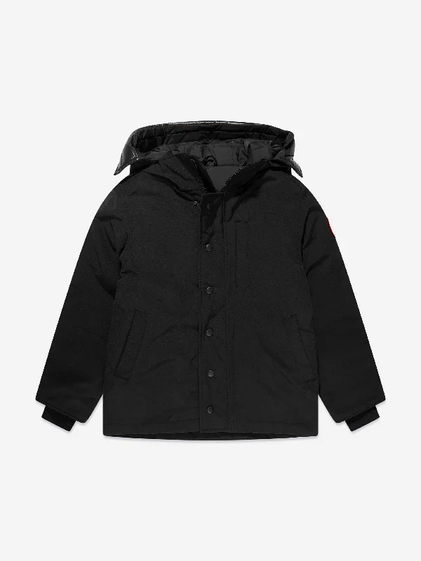 Simple Matching Canada Goose Kids Logan Parka in Black