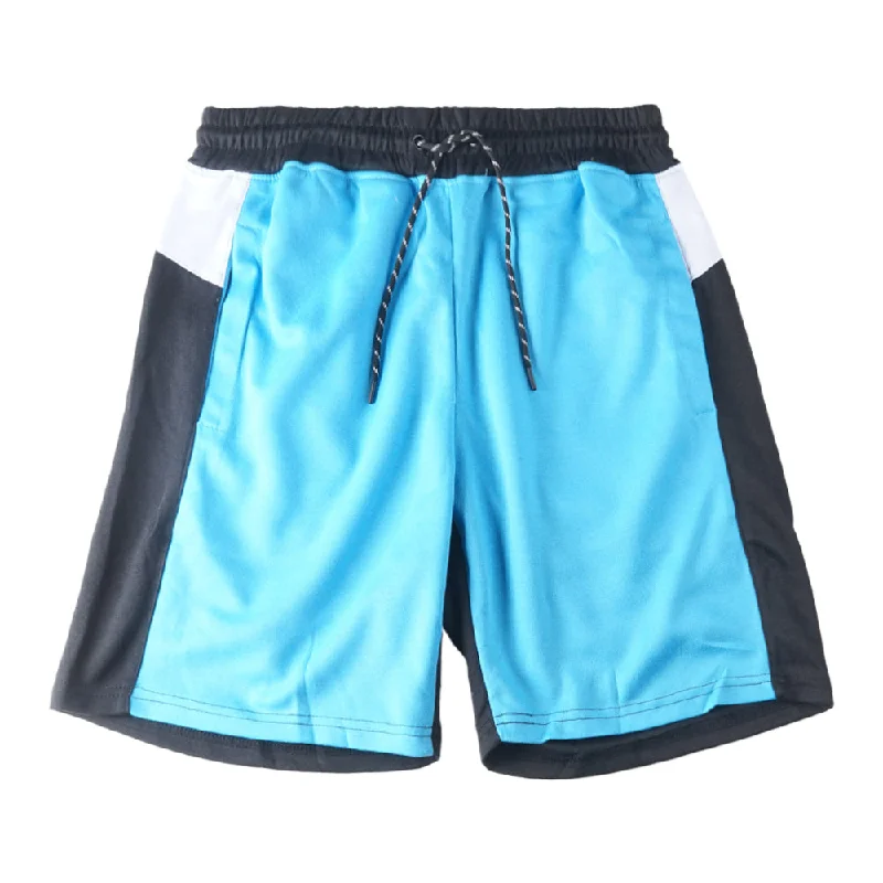 SPARK SWEATSHORTS BLACK AQUA WHITE - 22134