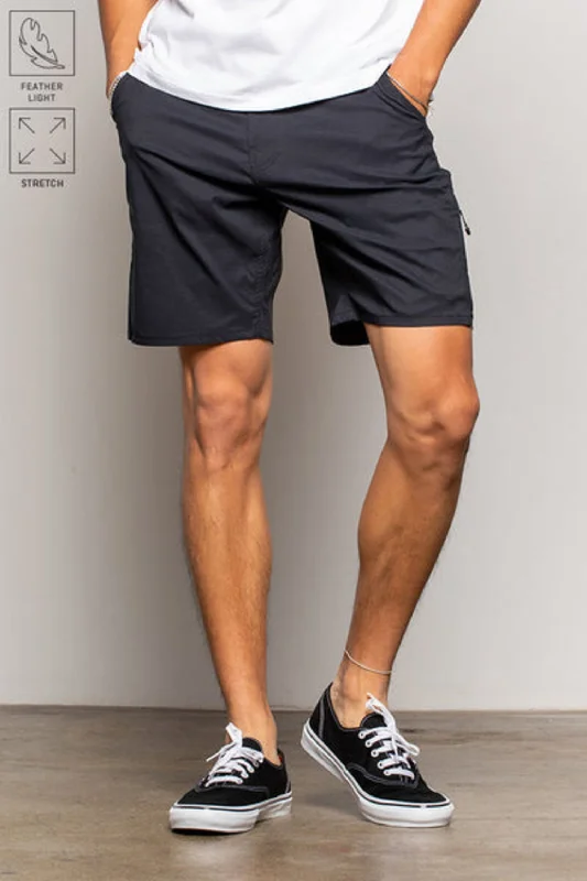 686 EVERYWHERE FEATHERLIGHT CHINO SHORT BLACK