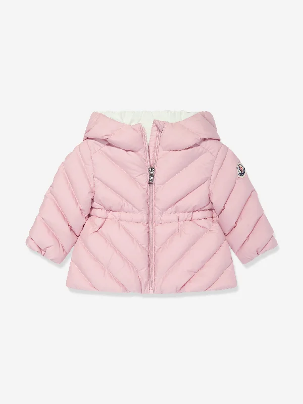 Must-have For Autumn And Winter Moncler Enfant Baby Girls Down Padded Sanaa Jacket in Pink