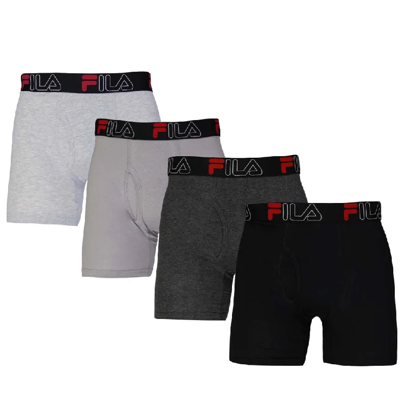 FILA - Men's 4 Pack Boxer Brief (FM412BXCS28 020)