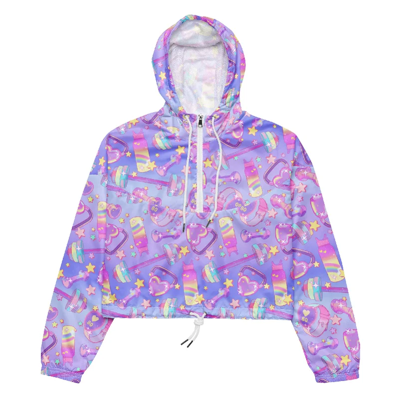 Versatile Items Glitter Gains cropped windbreaker