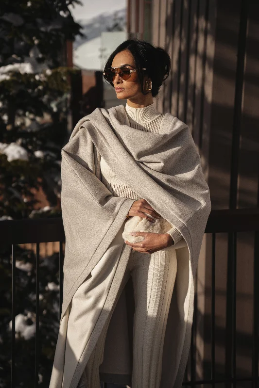 Basic Version Ivory Park City Reversible Shawl