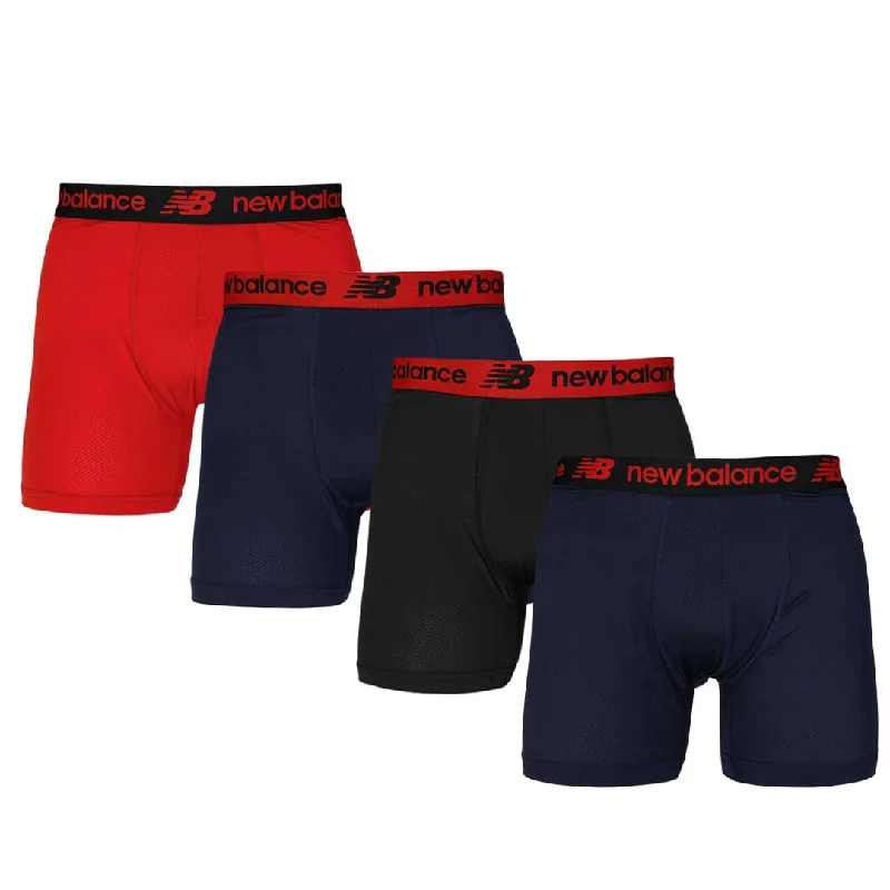 New Balance - Men's 4 Pack Mesh Boxer Brief (NB 3015-4-199N)