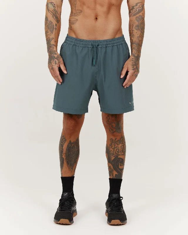 THRESHOLD TRAINING SHORTS 5" - DUSTY TEAL