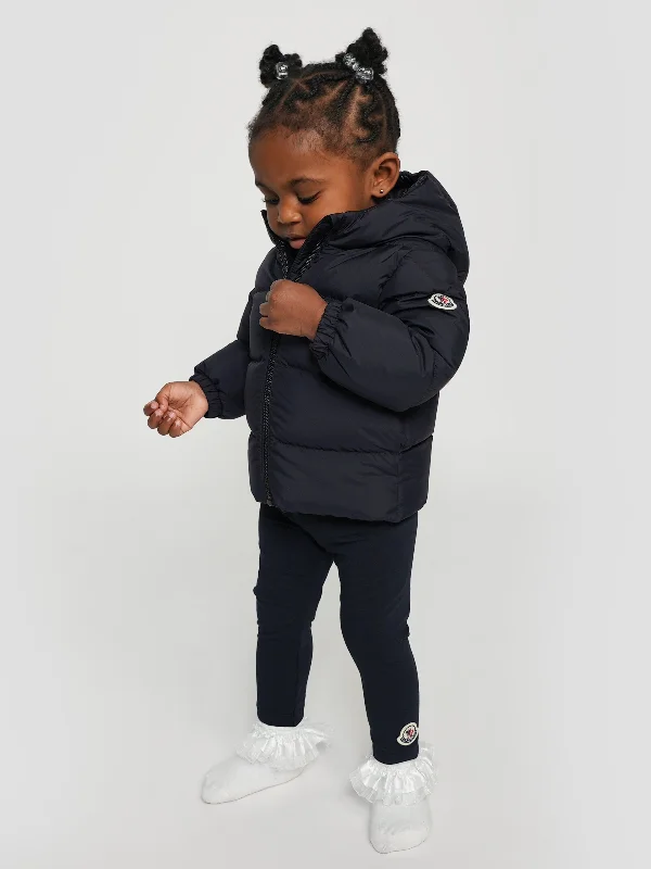 Practical Style Moncler Enfant Baby Girls Down Padded Sharon Jacket in Navy