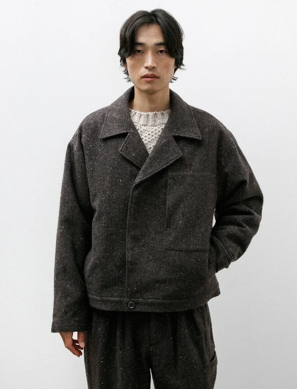 Fashion Innovation Marine Jacket B Grey Nep Wool