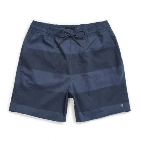 BRIXTON STEADY X SHORT WASHED NAVY CHECK