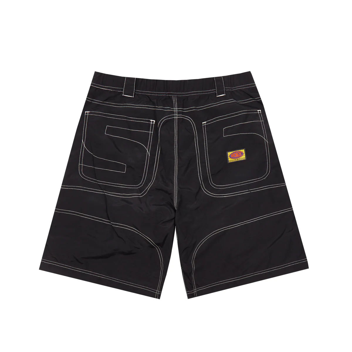 BRONZE 56K DOUBLE KNEE SHORTS BLACK