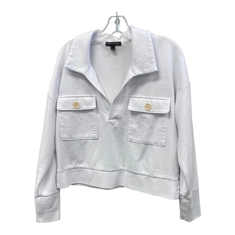 High-end Fabrics Top Ls By Banana Republic In White, Size:L