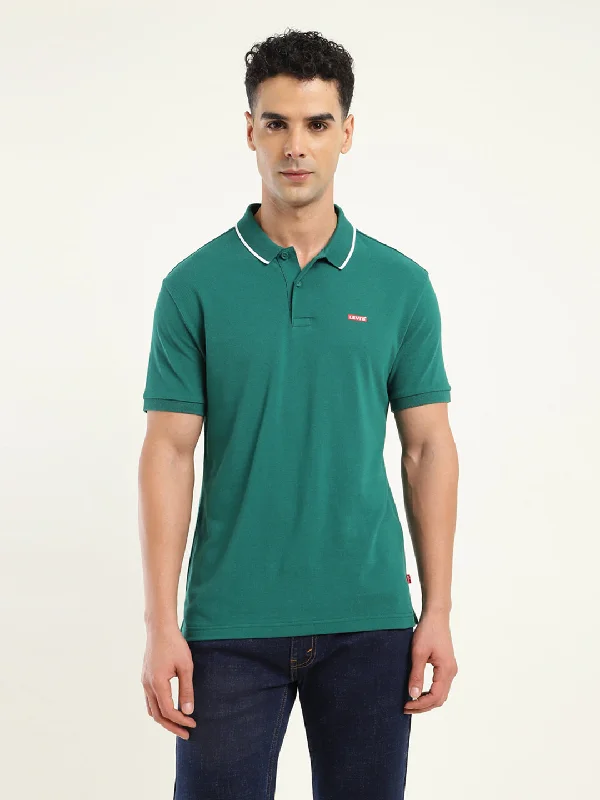 Must-have For Autumn And Winter Men's Solid Polo T-Shirt