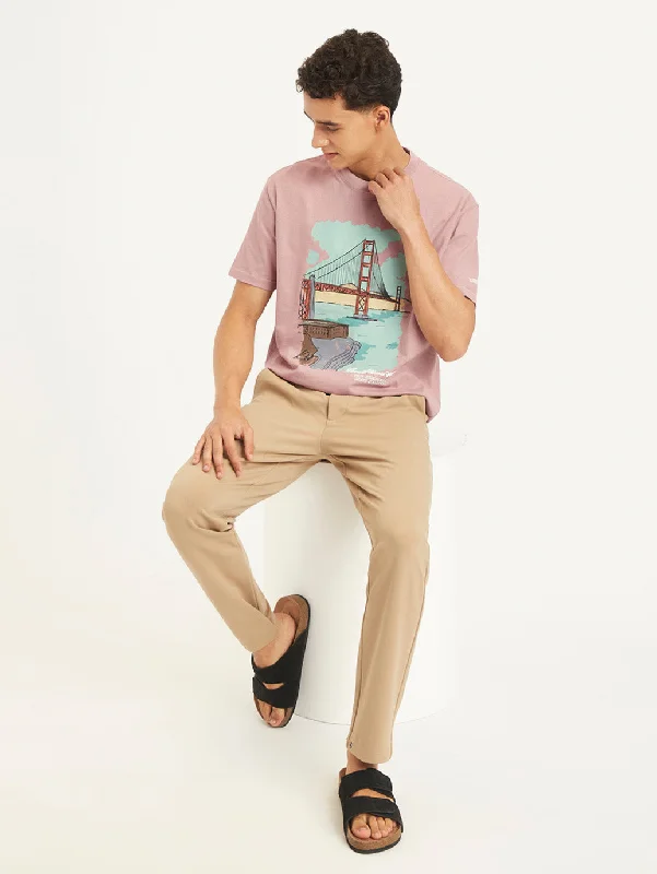 Exquisite Tailoring Men's Graphic Print Regular Fit T-Shirt