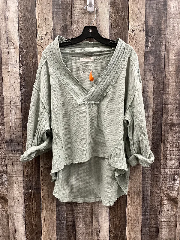 Soft Textures Top Long Sleeve By We The Free In Green, Size: S