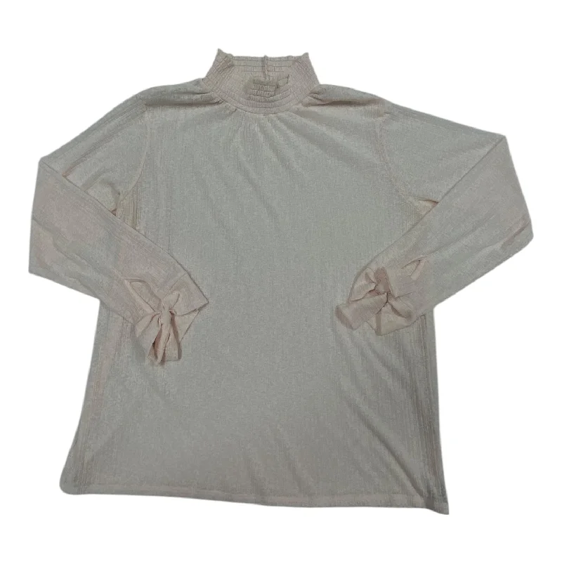 Versatile Comfort Wear Top Ls By AMITIE In Sheer Pink, Size:L