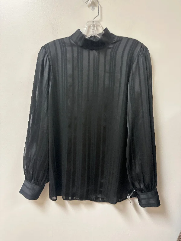 Top Long Sleeve By Ann Taylor In Black, Size: Xs