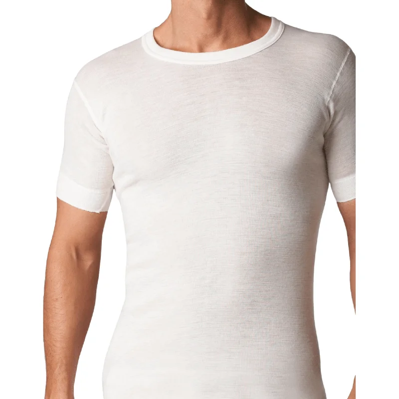 Economic Outlook Stanfield's Super Wash Wool Short Sleeve Shirt - 4311