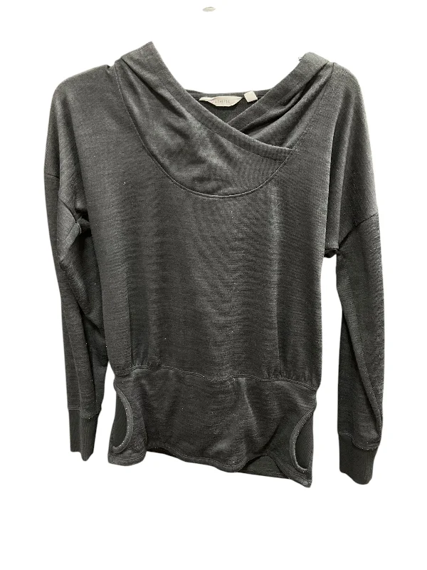 Athletic Top Long Sleeve Hoodie By Athleta In Grey, Size: Xs