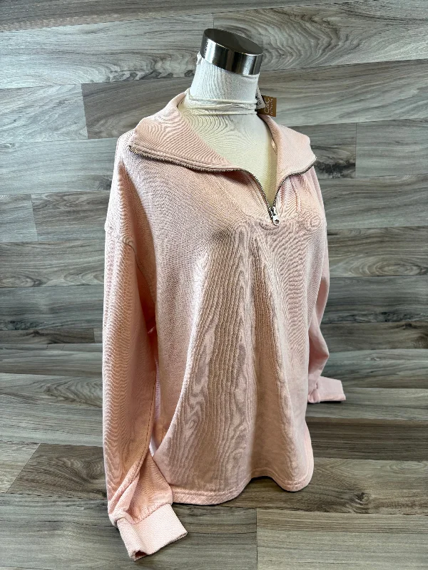 Top Long Sleeve By C And C In Pink, Size: L