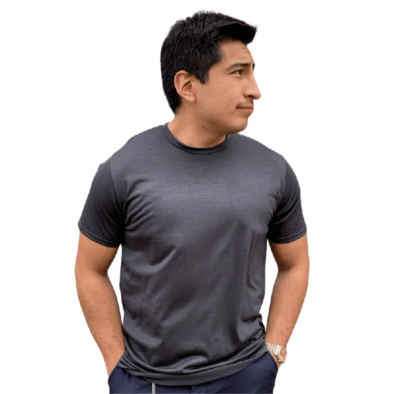 Elegant Design Bonnetier 100% Merino Wool Crew Neck T-Shirt - H22-TS