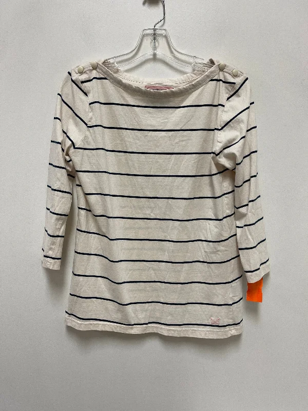 Lazy Style Top Long Sleeve By Clothes Mentor In Cream, Size: L