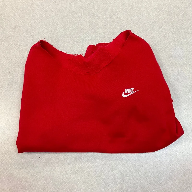 Cozy Fashion Trends Top Long Sleeve By Nike Apparel In Red, Size: Xl