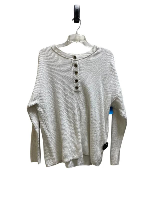 Top Long Sleeve By Aerie In White, Size: S