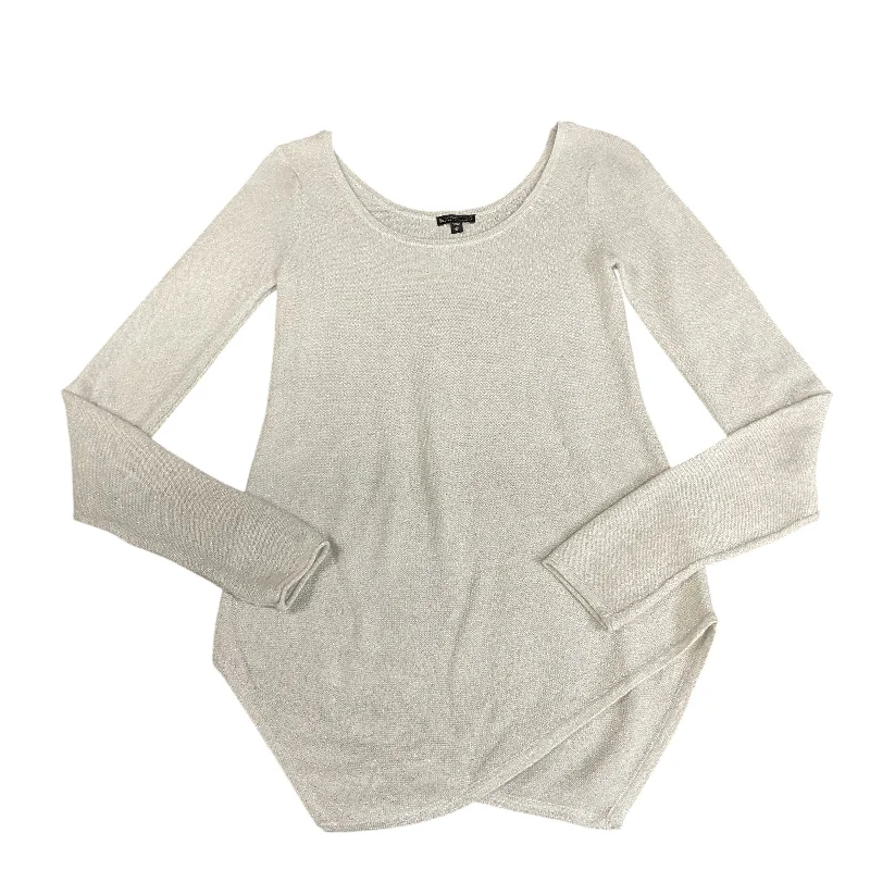 Top Long Sleeve By Express In Silver, Size: Xs