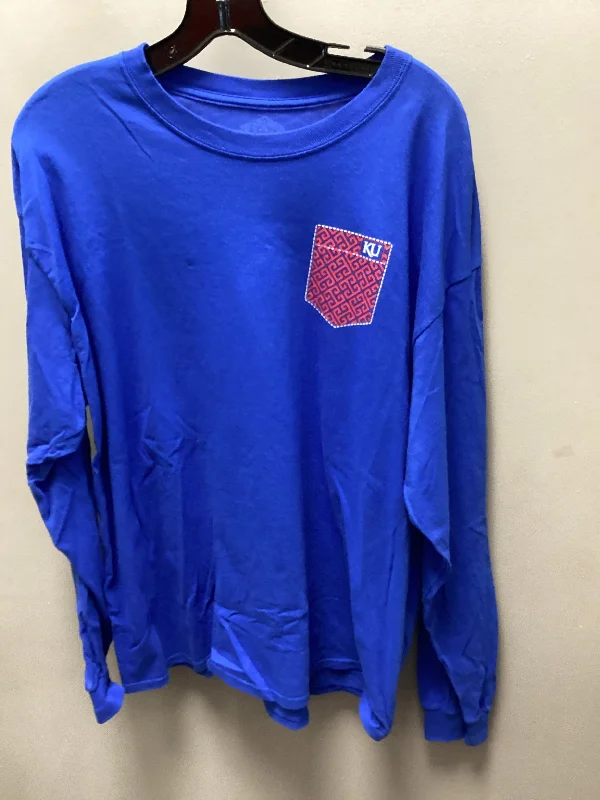 Top Long Sleeve By Clothes Mentor In Blue, Size: Xl