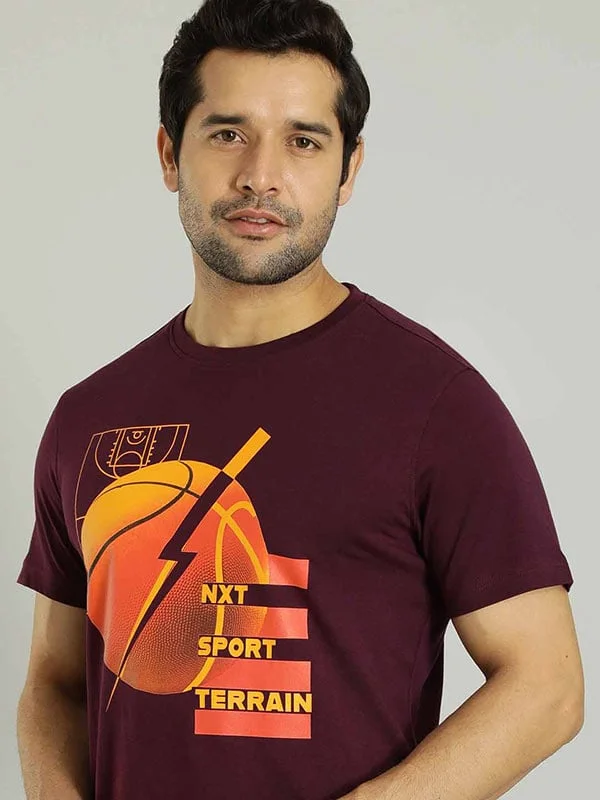 Classic Style Men Graphic Crew Neck T-Shirt