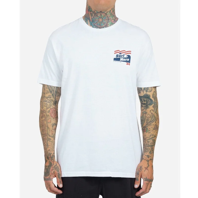 Lost Surf More Men's S/S T-Shirt - White