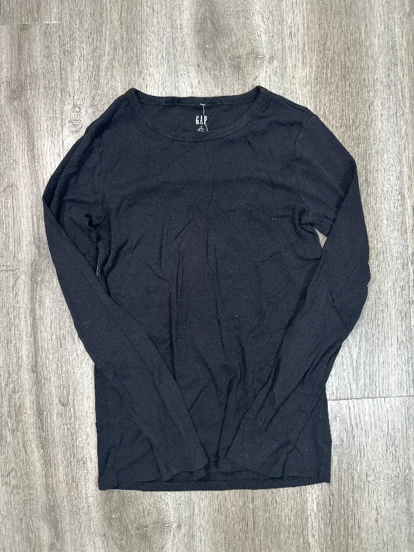 Cozy Knits Top Long Sleeve Basic By Gap In Black, Size: M