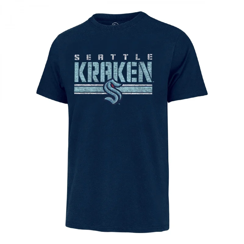 Unique Prints '47 Brand Stripe Thru Tee - Seattle Kraken