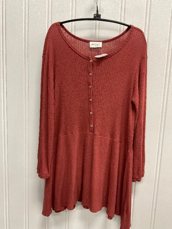 Design And Tailoring Top Long Sleeve By Clothes Mentor In Red, Size: S