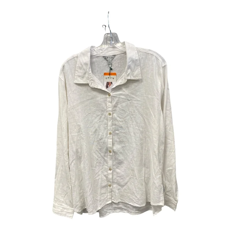 Casual And Casual TOP LS by ORVIS In WHITE, Size: XXL