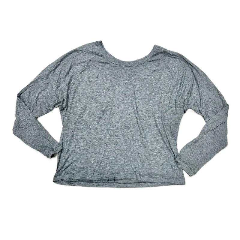 Athletic Top Long Sleeve Crewneck By Lululemon In Blue, Size: M