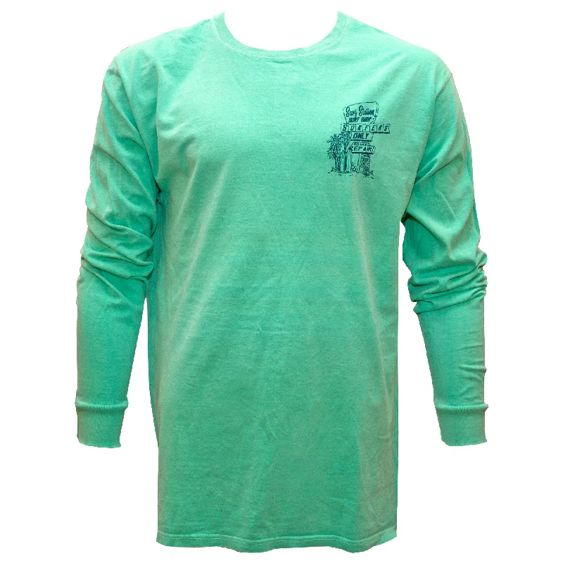 Surf Station Ding Repair & Surf Stop Men's L/S Shirt - Green