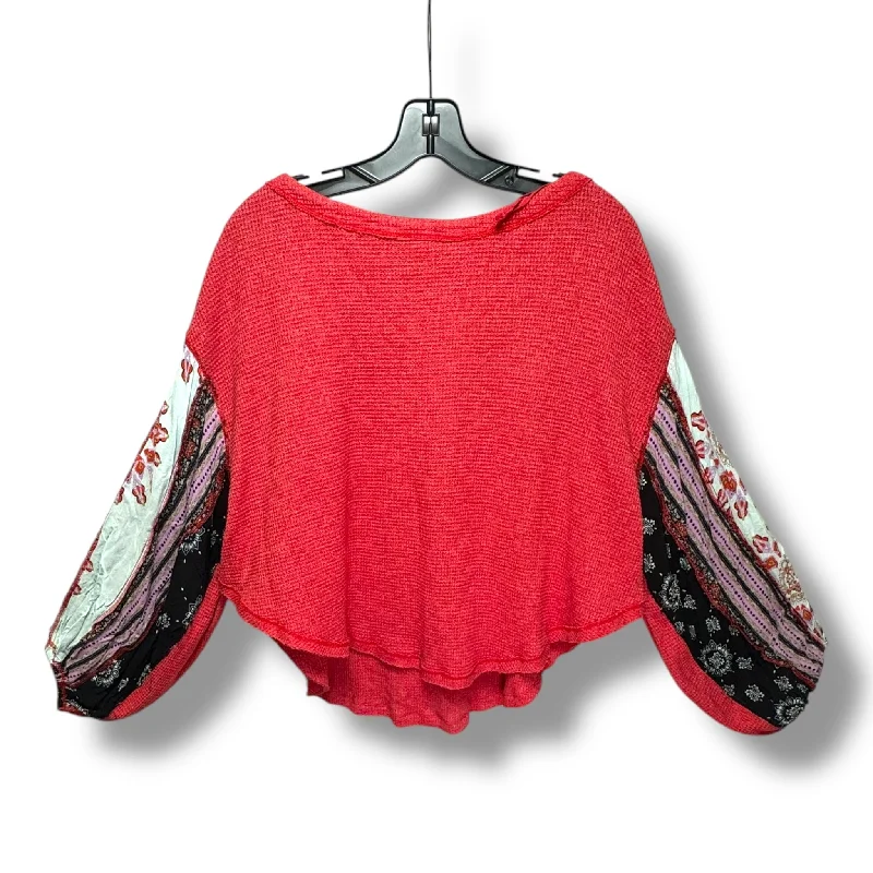 Top Long Sleeve By We The Free In Red, Size: S