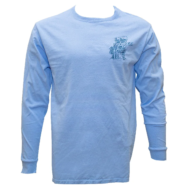 Surf Station Ding Repair & Surf Stop Men's L/S Shirt - Blue